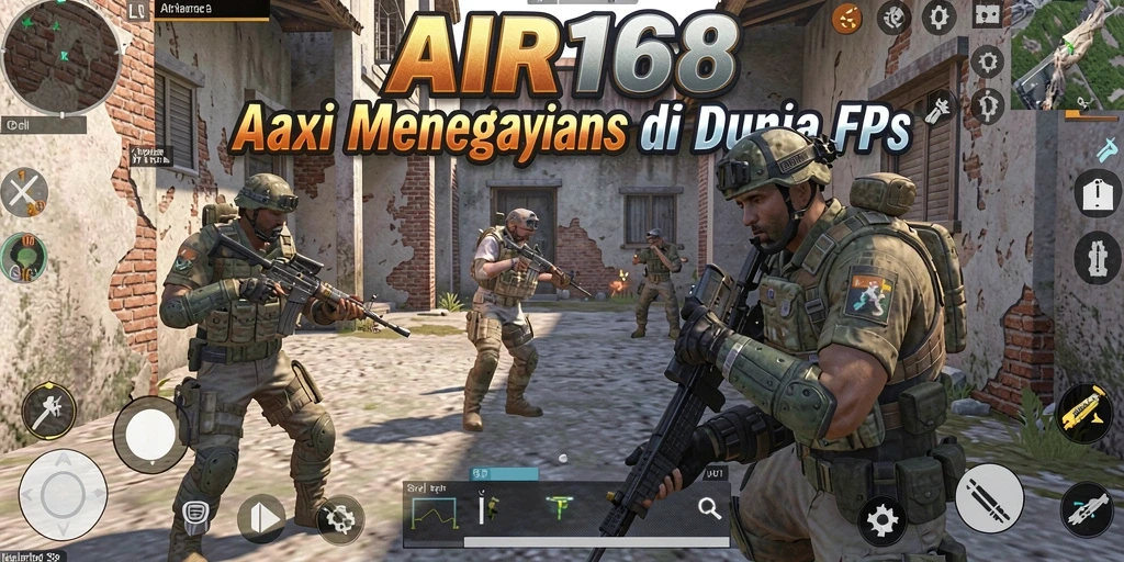 Screenshot gameplay AIR168 dengan aksi menembak yang seru.