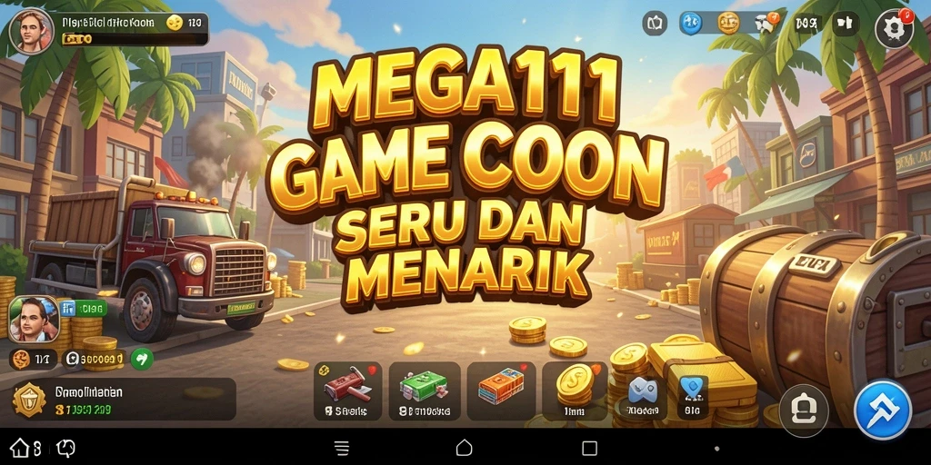 Screenshot gameplay MEGA111 yang menunjukkan pengelolaan bisnis Tycoon.