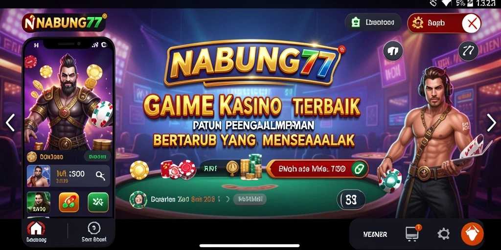Tampilan gameplay menawan dari NABUNG77 di dunia kasino.