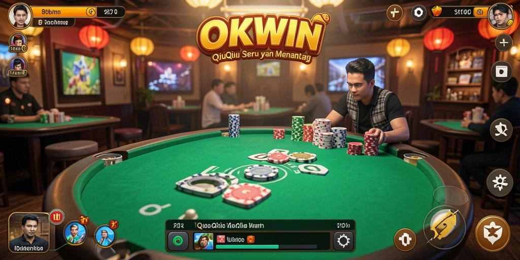 Tampilan menarik dari permainan QiuQiu di OKWIN