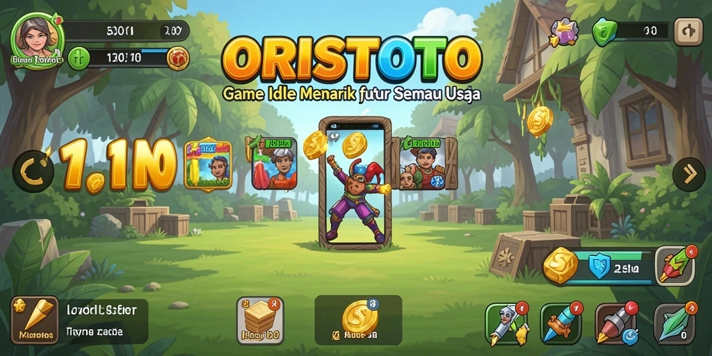 Gameplay ORISTOTO yang menunjukkan kemajuan otomatis yang menarik.