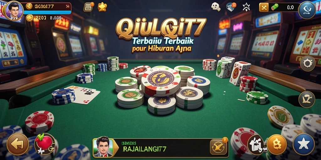 Screenshot utama RAJALANGIT77 menunjukkan gameplay QiuQiu yang dinamis.