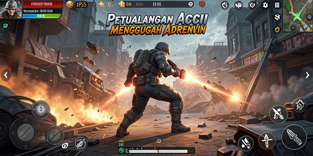 Screenshot gameplay RP55 menampilkan aksi seru dan grafis menawan.
