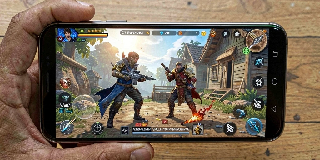 Screenshot gameplay WG87 menampilkan interaksi dalam simulasi yang mendalam.