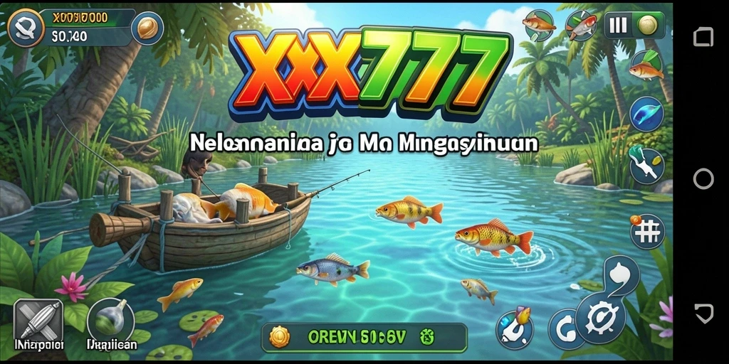Menampilkan gameplay memancing yang mendebarkan di XXX777.